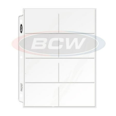 8 Top Load // Horizontal Slots BCW Box of 100 BCW Pro 8-pocket Pages,4 1//8 X 2 3//4 Eight Pockets Page